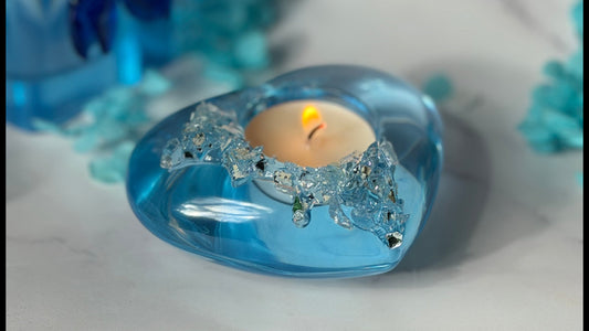 Crystal Ice Tea light Candle Holder - The Ice Collection