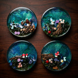 Enchanted Forest Deep Resin Coaster – One-of-a-Kind Miniature World