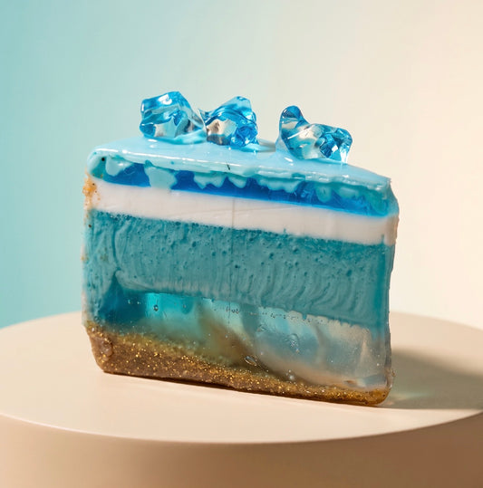 Ocean Glacier Cake Slice - Sweet Escape