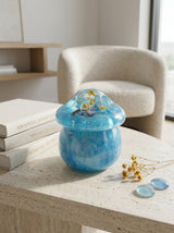 Enchanted Mini World Mushroom Jar - Azure Opal