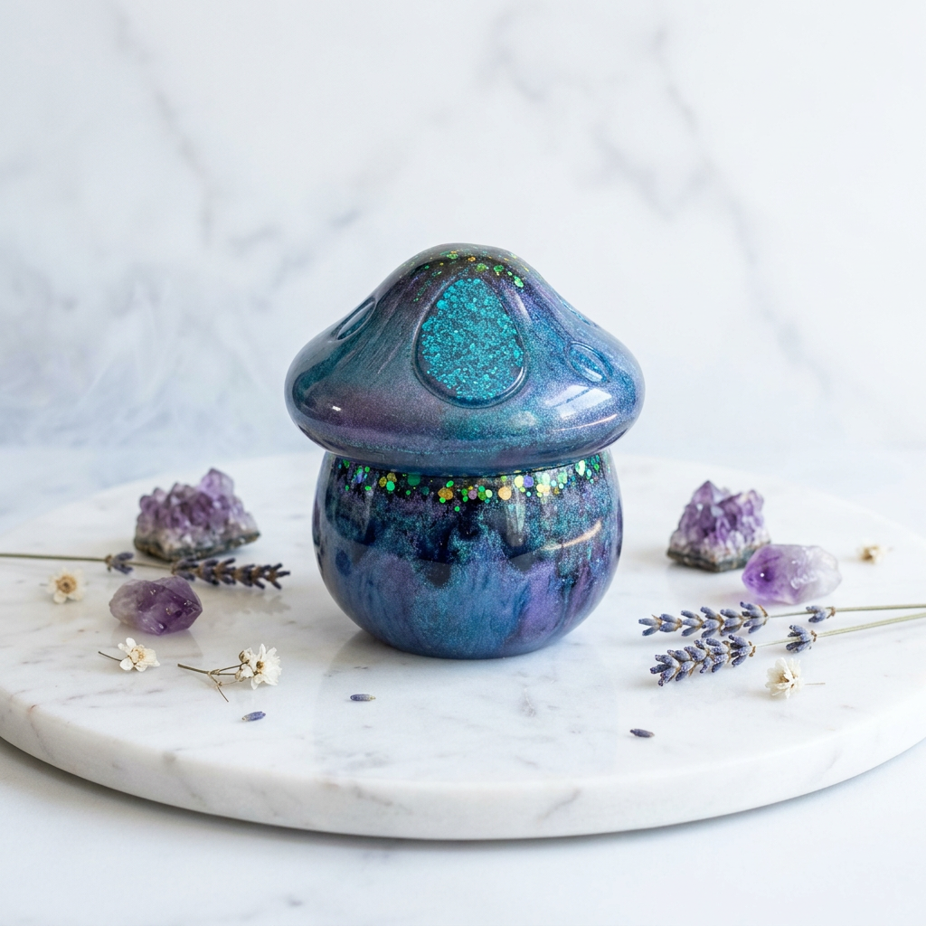 Mystical Mushroom Trinket Box – Handcrafted Resin Storage for Small Keepsakes | Mother’s Day Gift | Unique Gifts