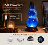 Sapphire Ice Snowman Lamp