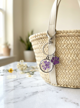 Handmade Floral and Paw Print Resin Keychains – Unique Gifts for Pet Lovers & Nature Enthusiasts | Unique Mothers Day Gifts