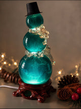 Emerald Ice Snowman Lamp