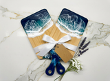 Small Resin Ocean Charcuterie Board – Handmade Coastal Cutting Board with Food-Grade Resin | Wedding or Housewarming Gifts | Unique Gifts