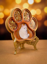 Ultimate Pet Memorial Box: Custom Resin Paw, Heart & Pendant