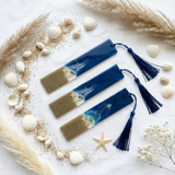 Ocean Resin Bookmarks – (Real Sand & Shells)