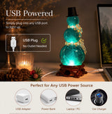 Emerald Ice Snowman Lamp