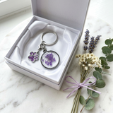 Handmade Floral and Paw Print Resin Keychains – Unique Gifts for Pet Lovers & Nature Enthusiasts | Unique Mothers Day Gifts