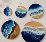 Shoreline Ocean Wave Resin Table
