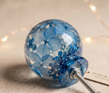 Artisan Botanical Resin Cabinet Knob – Handcrafted Drawer Pull