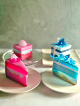 Hot Pink Raspberry Cake Slice - Impossible Desserts