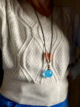 Crystal Ice Orb Necklace | Sphere Pendant - The Ice Collection