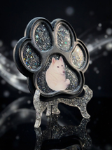 Ultimate Pet Memorial Box: Custom Resin Paw, Heart & Pendant