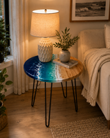 Shoreline Ocean Wave Resin Table