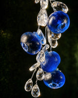 Frost Berries Ornament — Ice Resin Berry Cluster with Crystal Drops