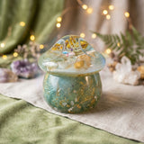 Enchanted Mini World Mushroom Jar - Sage Opal