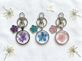 Handmade Floral and Paw Print Resin Keychains – Unique Gifts for Pet Lovers & Nature Enthusiasts | Unique Mothers Day Gifts