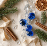 Frost Berries Ornament — Ice Resin Berry Cluster with Crystal Drops