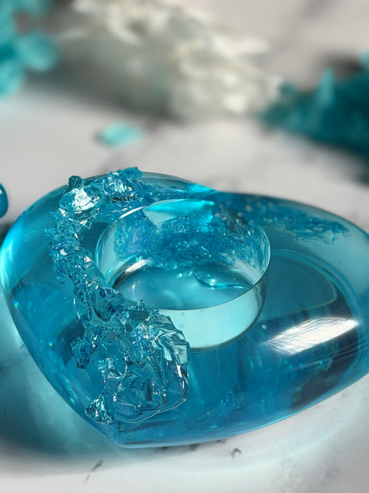 Glacial Heart Candle Holder · The Ice Collection