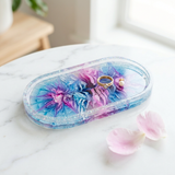 Resin Bloom Flower Dish - Epoxy Resin Tray