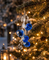 Frost Berries Ornament — Ice Resin Berry Cluster with Crystal Drops