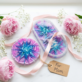 Resin Bloom Coaster | Floral Art | Unique Gift