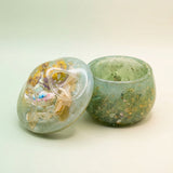 Enchanted Mini World Mushroom Jar - Sage Opal