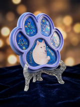 Ultimate Pet Memorial Box: Custom Resin Paw, Heart & Pendant