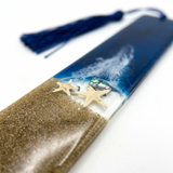 Ocean Resin Bookmarks – (Real Sand & Shells)