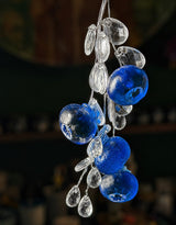 Frost Berries Ornament — Ice Resin Berry Cluster with Crystal Drops