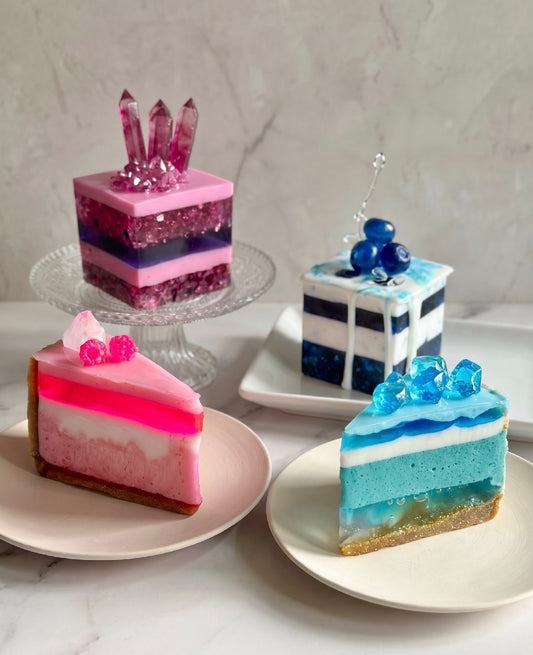 Wedding Cake Slice Keepsake in Resin | Commission
