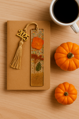 Autumn Botanical Resin Bookmark — Handmade, Limited Edition