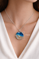Ocean Waves Resin Pendant – Beach Necklace | Unique Gifts For Her