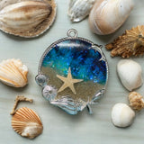 Ocean Waves Resin Pendant – Beach Necklace | Unique Gifts For Her