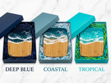 Resin Ocean Charcuterie Board – Handmade Coastal Boards with Food-Grade Resin | Housewarming | Wedding | Unique Mothers Day Gifts