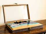 Ocean Cribbage Gift Set – 3-Person Set with Crystal Pegs & Sea Cards | Unique Gifts | Weddings | Housewarming