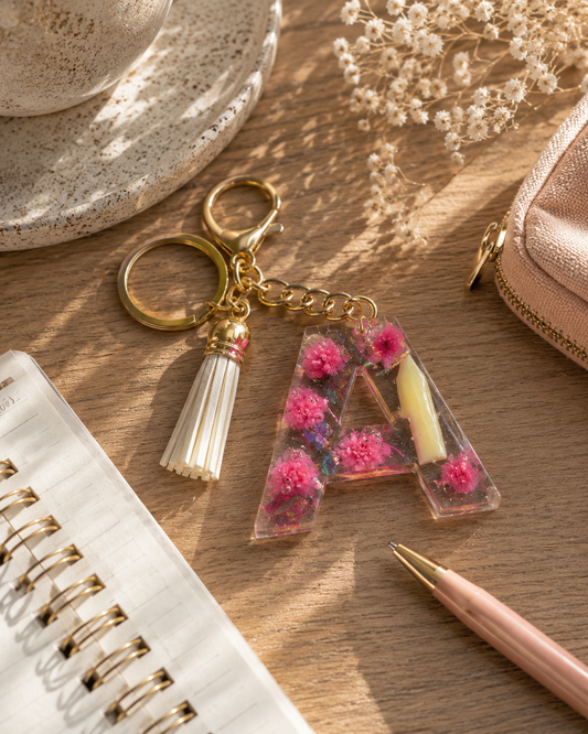 Teacher's Initial Keychain – Teachers That Lit the Way Collection